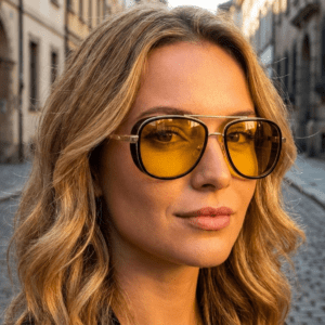 Óculos De Sol Lentes Amarelas